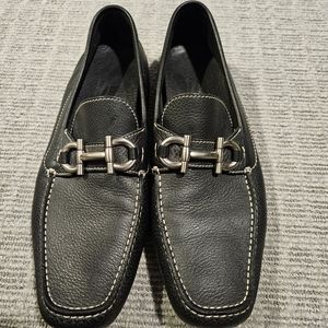Salvatore Ferragamo Black Loafer/Driver 10D